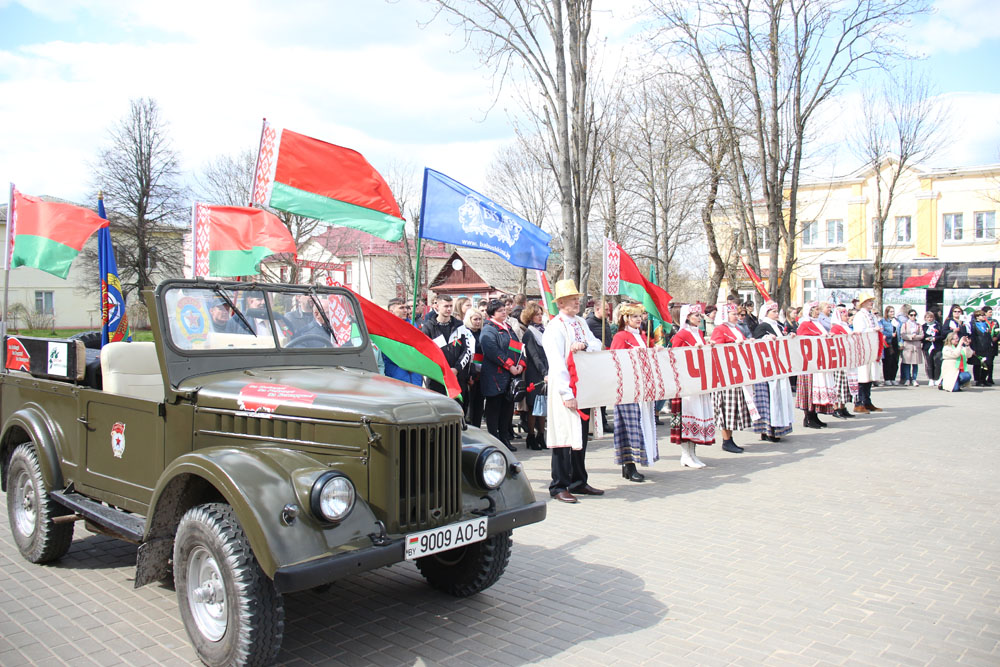 Патриотический проект «Дорогами Памяти и Славы» прибыл в Чаусы