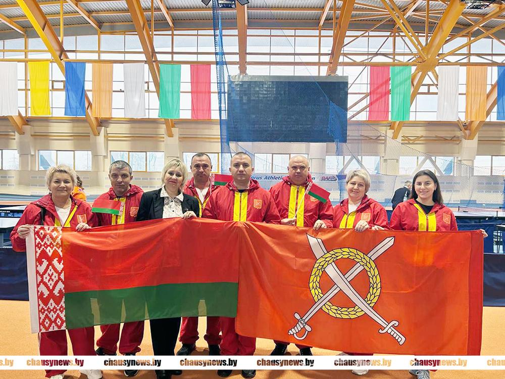 Команда Чаусского УКП «Жилкомхоз» приняла участие в областной спартакиаде