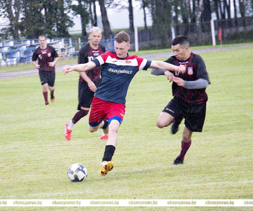 Подробности драматичного матча чаусской «Нивы» с соперниками из Дрибина и второе место в турнирной таблице