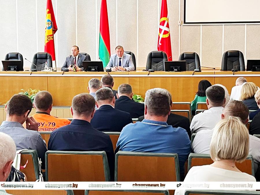 Вопрос благоустройства обсуждался на очередном аппаратном совещании в Чаусах