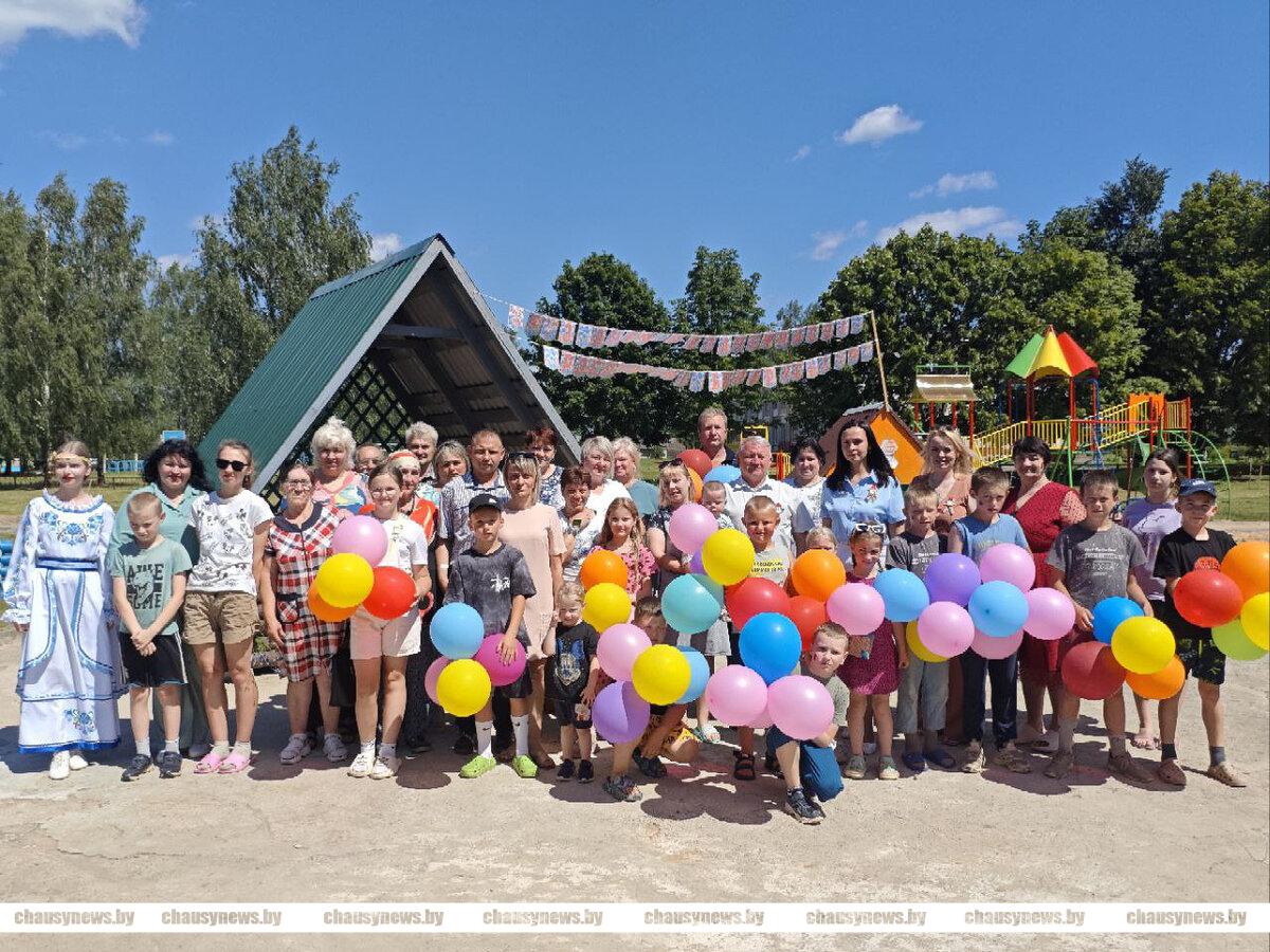 В День Независимости в агрогородке Волковичи Чаусского района открыли детскую площадку