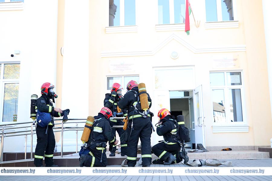 В Чаусах прошли тактико-специальные учения