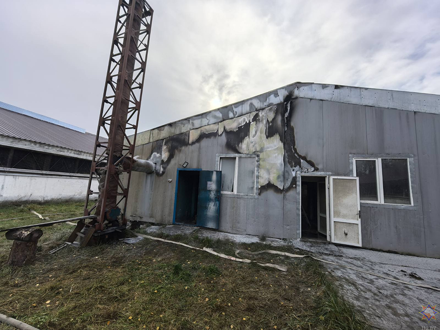 В Могилёвском районе горела котельная