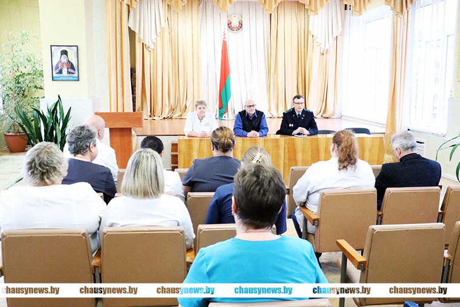 Правовой приём прошёл в Чаусской ЦРБ. Какие вопросы интересовали работников здравоохранения?