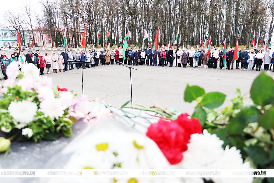 108-ю годовщину Октябрьской революции отметили в Чаусах