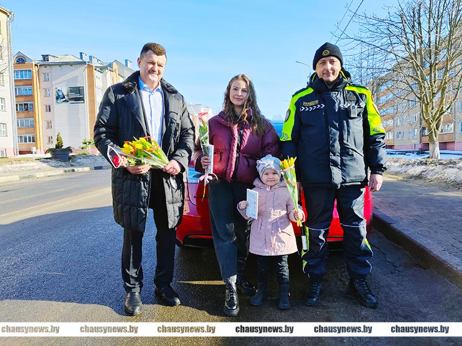 Как Чаусское ОГАИ поздравило дам с 8 Марта?