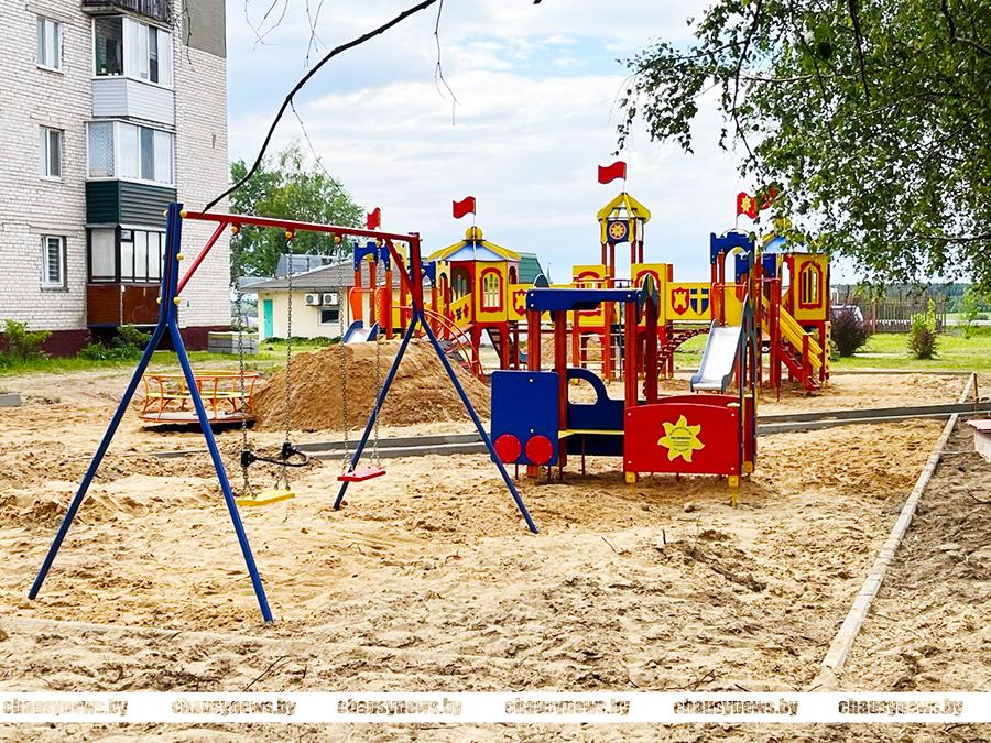 Совсем скоро в Чаусах появится новая многофункциональная детская площадка