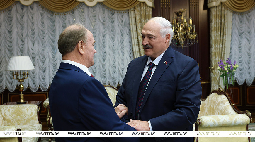 Александр Лукашенко встретился с лидером КПРФ Зюгановым