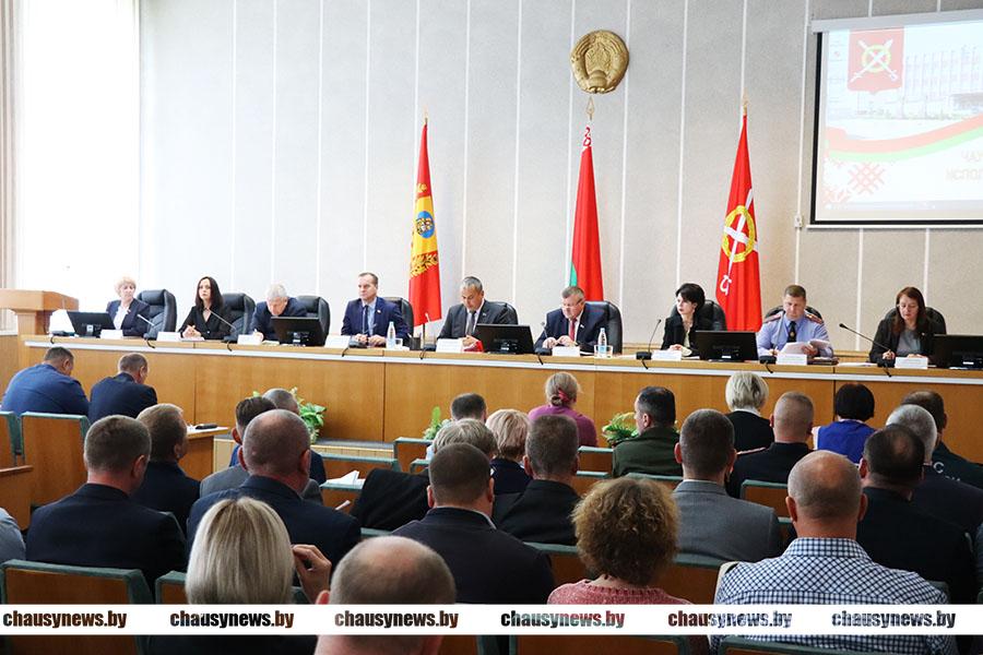 Какие вопросы рассматривались во время очередного заседания Чаусского райисполкома?