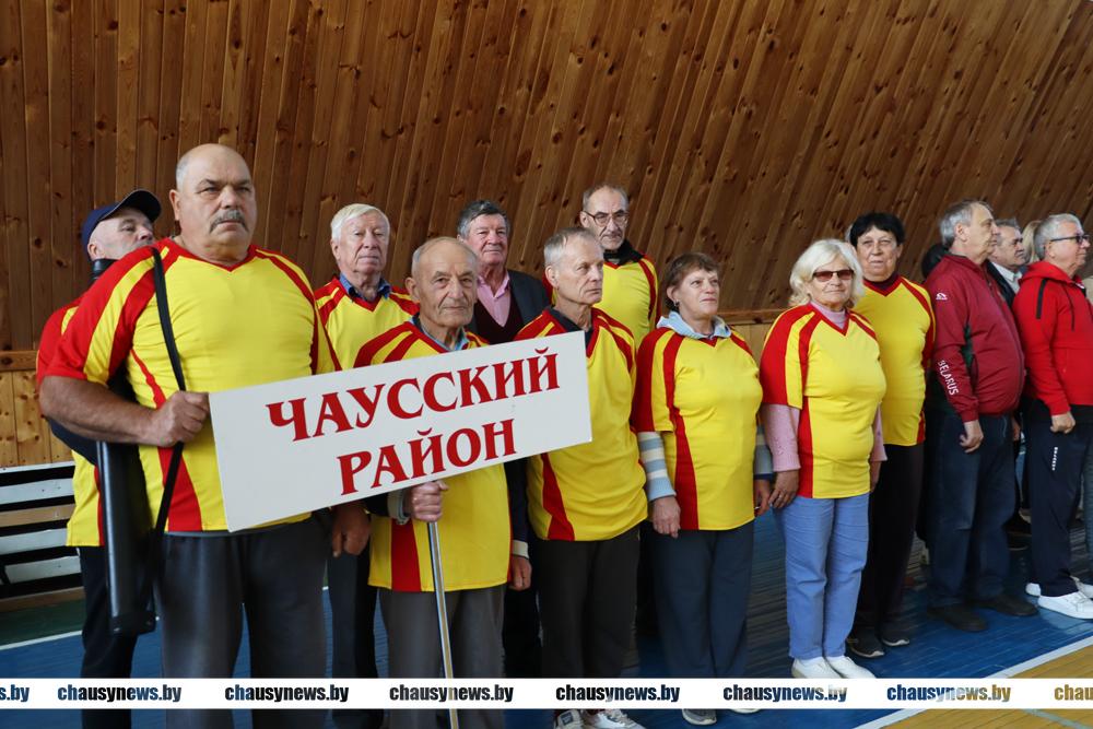 В Чаусах 3 октября проходит межрегиональная спартакиада среди ветеранов физической культуры и спорта